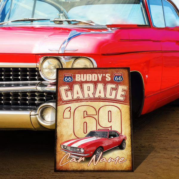 Custom Photo And Text Car Metal Sign DA199 889857 - GeckoCustom