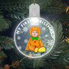 GeckoCustom Custom Photo Baby's First Christmas Costumes Circle Led Acrylic Ornament HO82 893236 3 inches