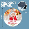 GeckoCustom Custom Photo Baby's First Christmas Glass Ornament HA75 891428