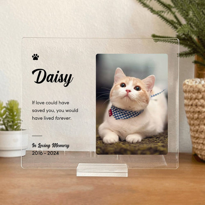 Custom Photo Because Someone We Loved In Heaven Memorial Acrylic Plaqu ...