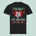 GeckoCustom Custom Photo Best Cat Dad Christmas Sweatshirt N304 889961 Unisex T Shirt / Black / S