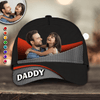 GeckoCustom Custom Photo Best Dad Ever Father's Day Classic Cap DM01 891037 Polyester
