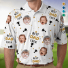 GeckoCustom Custom Photo Best Dad Ever Polo Shirt HA75 890612