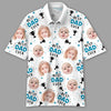GeckoCustom Custom Photo Best Dad Ever With The Trophies Polo Shirt TH10 891035