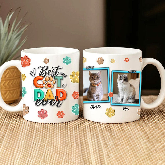GeckoCustom Custom Photo Best Dog Cat Mom Dad Ever With 3D Inflated Pet Mug TA29 890030
