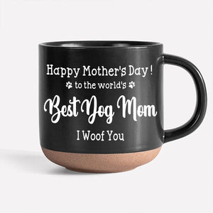 GeckoCustom Custom Photo Best Dog Mom Ever Dog Pottery Mug TH10 892161 12oz