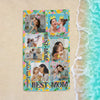 GeckoCustom Custom Photo Best Mom Beach Towel TA29 889055 30"x60"