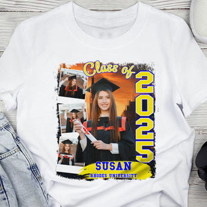 GeckoCustom Custom Photo Build Your Own 2024, 2025 Graduation Bright Shirt N304 890102