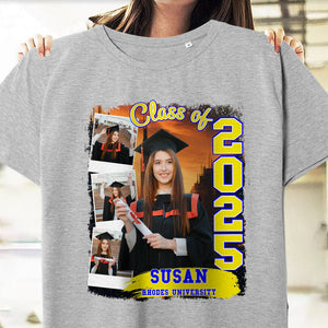 GeckoCustom Custom Photo Build Your Own 2024, 2025 Graduation Bright Shirt N304 890102