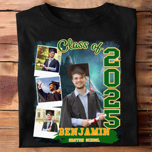 GeckoCustom Custom Photo Build Your Own 2024, 2025 Graduation Dark Shirt N304 890100