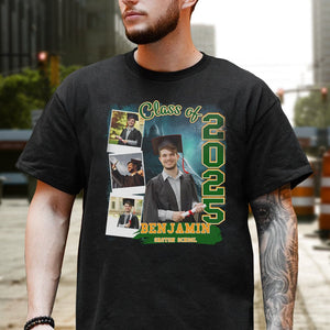 GeckoCustom Custom Photo Build Your Own 2024, 2025 Graduation Dark Shirt N304 890100 Premium Tee (Favorite) / P Black / S