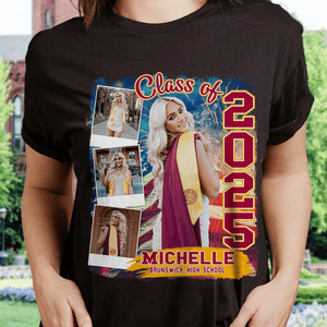 GeckoCustom Custom Photo Build Your Own 2025 Graduation Dark Shirt N304 890096