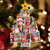 GeckoCustom Custom Photo Cat And Christmas Tree Acrylic Ornament N304 890105