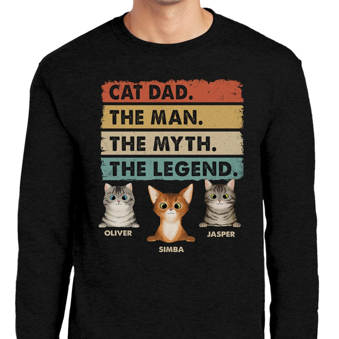 GeckoCustom Custom Photo Cat Dad Man Myth Legend Shirt N304 889335