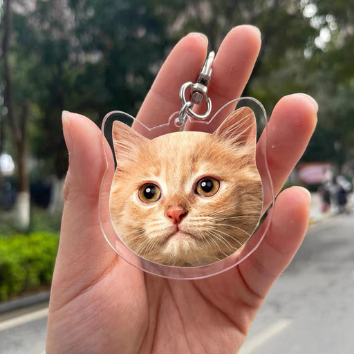 GeckoCustom Custom Photo Cat Lover Acrylic Keychain N304 890811