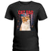 GeckoCustom Custom Photo Cat Portrait Retro Style Shirt K228 889683 Premium Tee (Favorite) / P Black / S