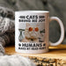 GeckoCustom Custom Photo Cats Bring Me Joy Humans Make My Head Hurt Mug N304 889589
