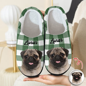 GeckoCustom Custom Photo Christmas Dog Cat Slippers HA75 891300