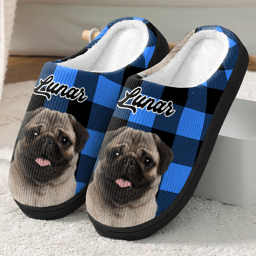 GeckoCustom Custom Photo Christmas Dog Cat Slippers HA75 891300