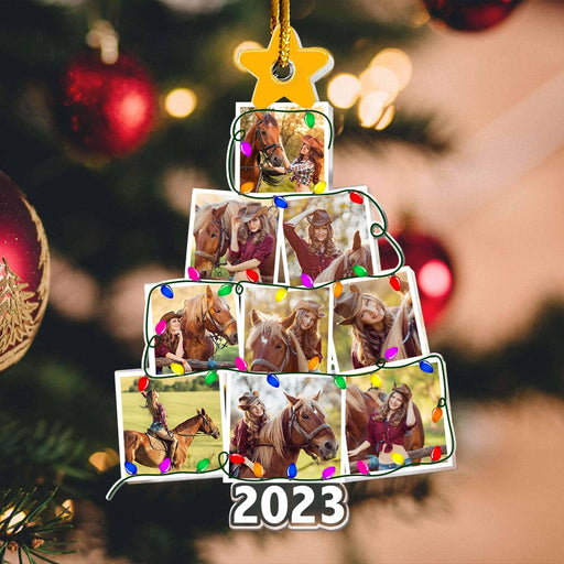 GeckoCustom Custom Photo Christmas Tree For Farmer Acrylic Ornament N304 890113