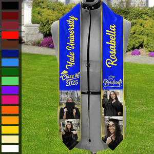 GeckoCustom Custom Photo Class of 2024 Stoles Graduation Day TA29 888755 6x72 inch