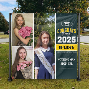 GeckoCustom Custom Photo Class Of 2025 Graduation Backdrop N369 890485