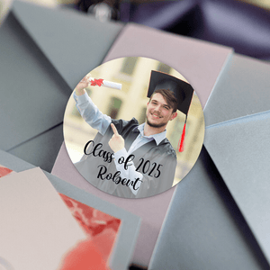 GeckoCustom Custom Photo Class Of 2025 Graduation Roll Sticker TA29 890519