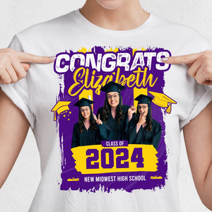 GeckoCustom Custom Photo Congrats You Graduation Shirt TA29 890287