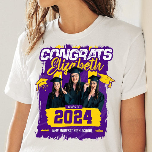 GeckoCustom Custom Photo Congrats You Graduation Shirt TA29 890287