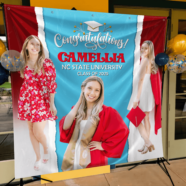 Custom Photo Congratulations Graduation Backdrop N369 890461 ...