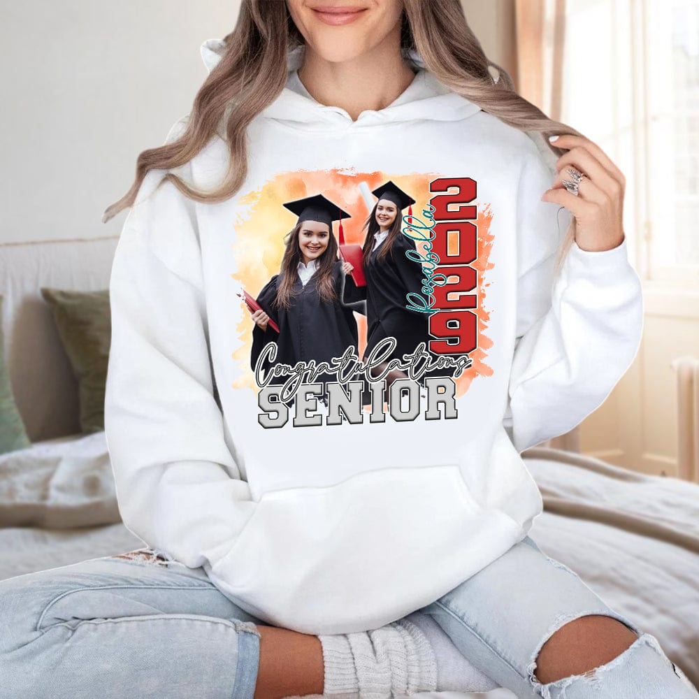 GeckoCustom Custom Photo Congratulations Senior 2025 Graduation Bright Shirt T368 890122