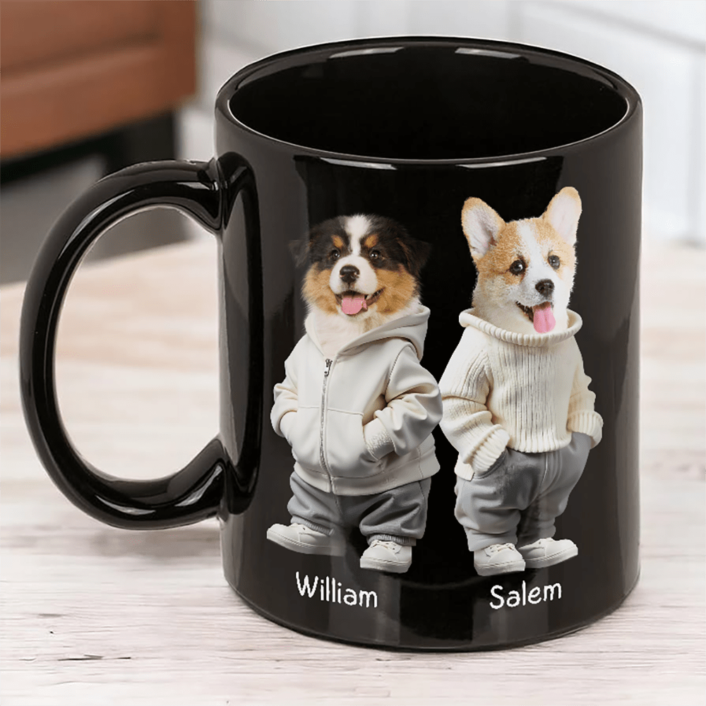 GeckoCustom Custom Photo Cool Dog, Cat Mug Gift For Dog Cat Pet Lover HA75 891846