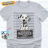 GeckoCustom Custom Photo Criminal Dog Shirt T368 HN590