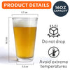 GeckoCustom Custom Photo DAD EST Father's Day Print Beer Glass DM01 890973 16oz