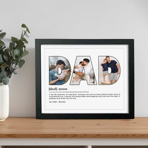 GeckoCustom Custom Photo Dad My First Love Father's Day Poster Canvas Picture Frame DM01 890959