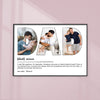 GeckoCustom Custom Photo Dad My First Love Father's Day Poster Canvas Picture Frame DM01 890959