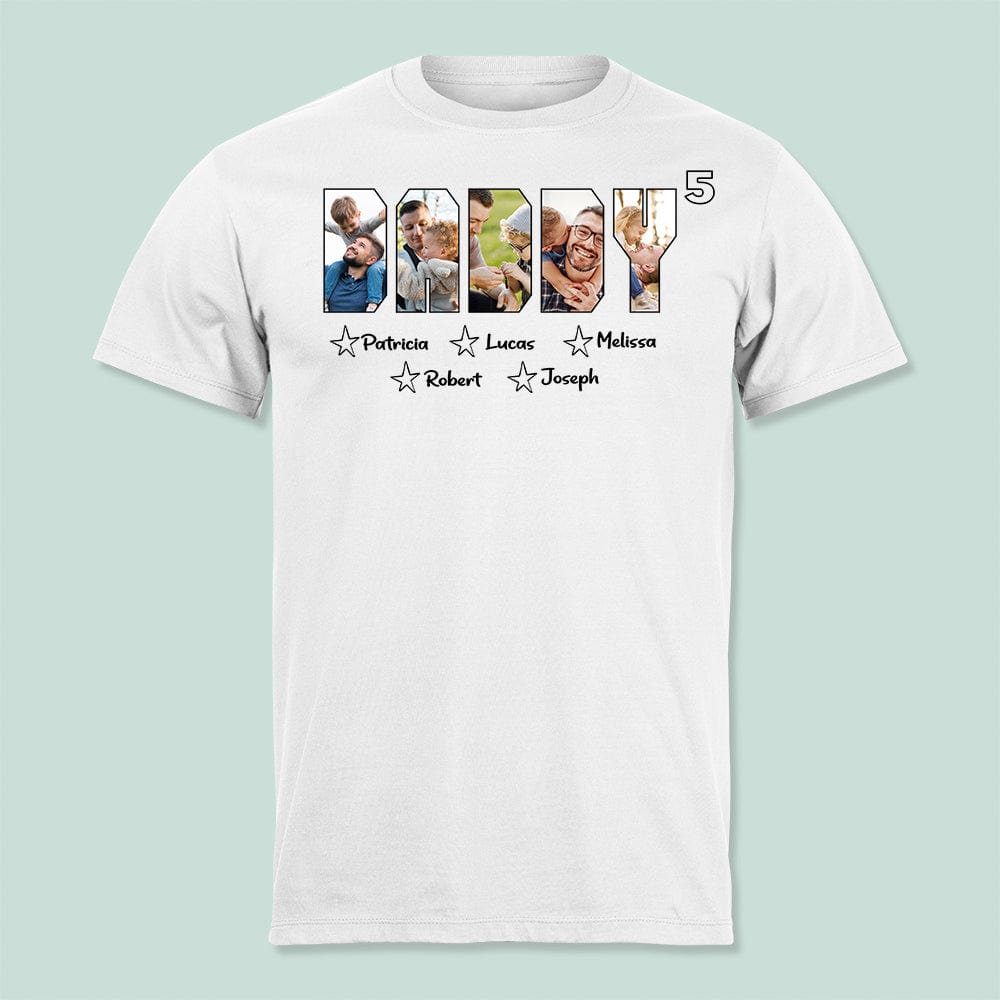 GeckoCustom Custom Photo Dad With Number Of Children Shirt N304 889187