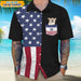 GeckoCustom Custom Photo Dog And America Flag Hawaii Shirt N304 889457