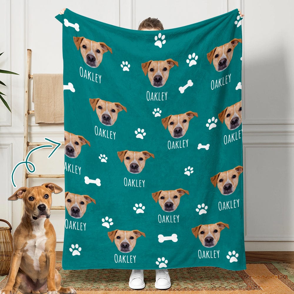 GeckoCustom Custom Photo Dog And Cat Blanket TA29 889853