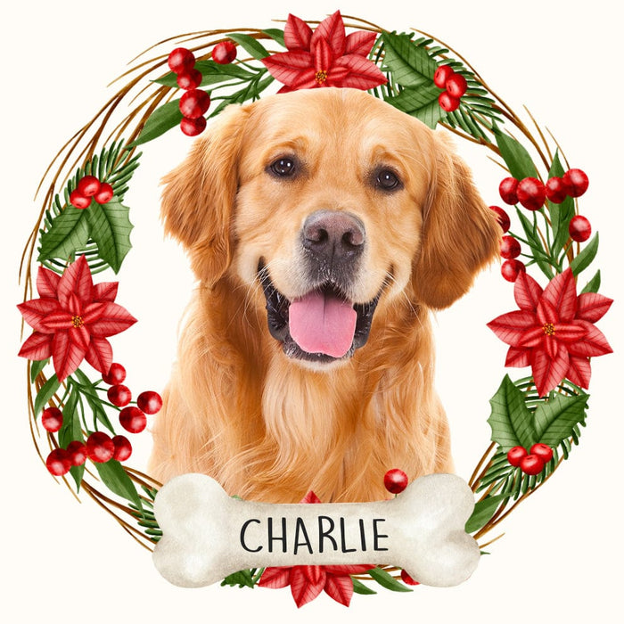 GeckoCustom Custom Photo Dog And Cat Ceramic Ornament For Christmas N304 889847