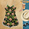 GeckoCustom Custom Photo Dog And Weed Design Romper N304 889383