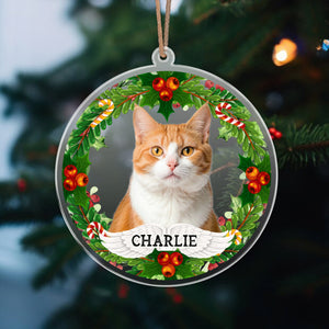 GeckoCustom Custom Photo Dog, Cat Acrylic Ornament For Christmas HA75 891658