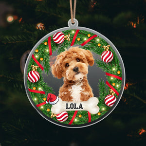 GeckoCustom Custom Photo Dog, Cat Acrylic Ornament For Christmas HA75 891658