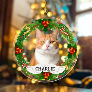 GeckoCustom Custom Photo Dog, Cat Acrylic Ornament For Christmas HA75 891658