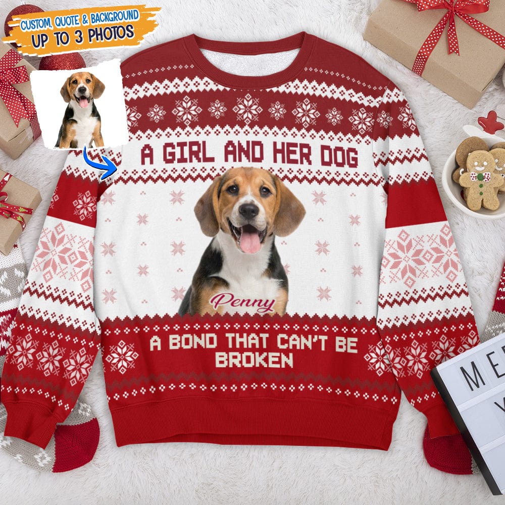 GeckoCustom Custom Photo Dog Cat Best Mom Dad AOP Sweatshirt T286 HN590