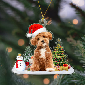 GeckoCustom Custom Photo Dog, Cat Christmas Acrylic Ornament HA75 891410