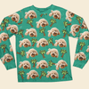 GeckoCustom Custom Photo Dog, Cat Face Gift For Dog, Cat Lovers Sleepwear HA75 891226
