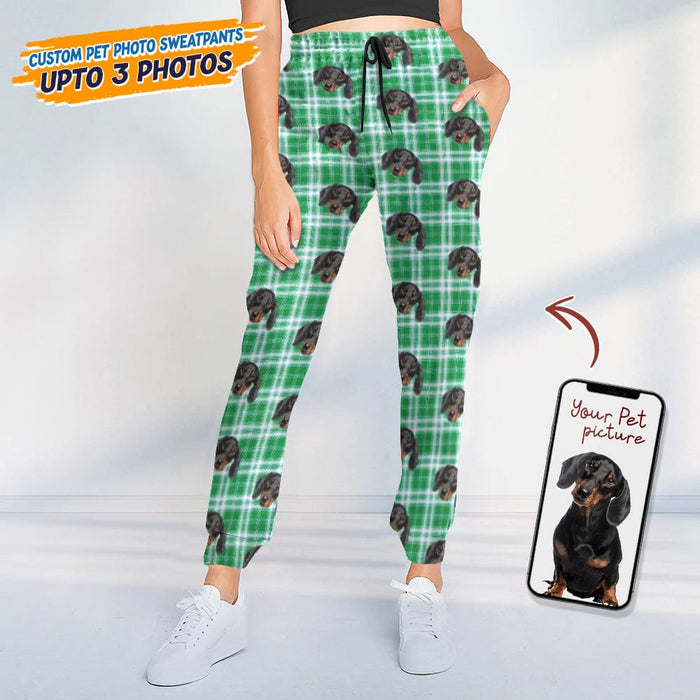GeckoCustom Custom Photo Dog Cat For Men And Women Christmas Sweatpants N304 889220