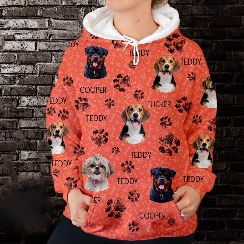 GeckoCustom Custom Photo Dog Cat For Pet Lover Hoodie Set T286 HN590 Combo Hoodie And Leggings (Favorite) / 6XL