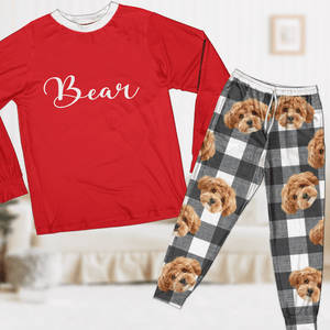 GeckoCustom Custom Photo Dog Cat Matching Christmas Sleepwear TH10 892041